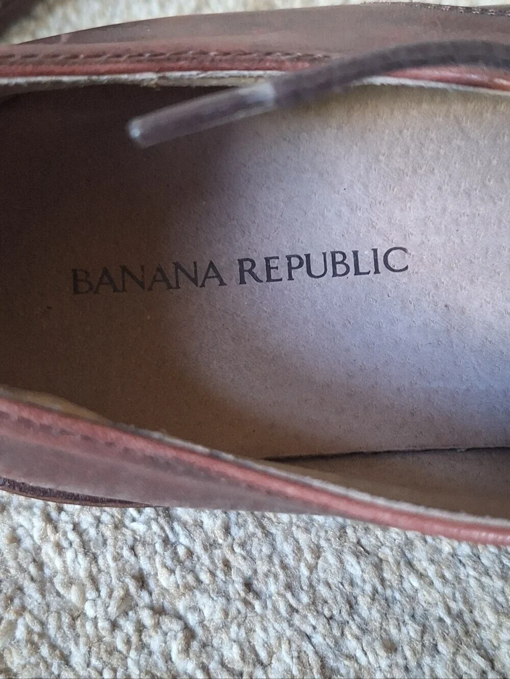 BANANA REPUBLIC Wingtip Brogue Dress Shoes Lace Up Leather Mens Size 10 M